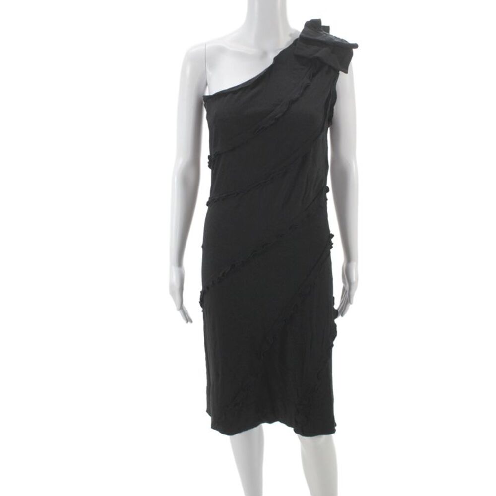 Marc By Marc Jacobs Women Sheath One Shoulder Black Dress Size XS